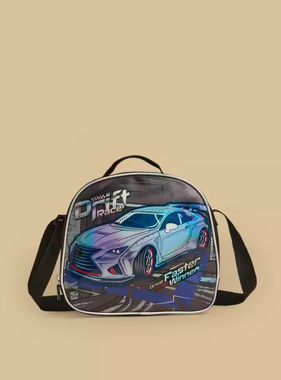 Racing Print 5-Piece Trolley Backpack Set7