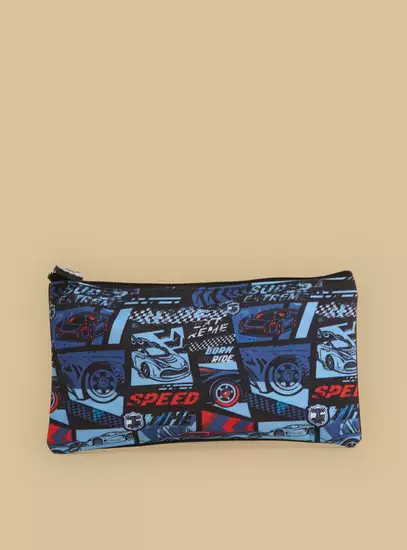 Racing Print 5-Piece Trolley Backpack Set9
