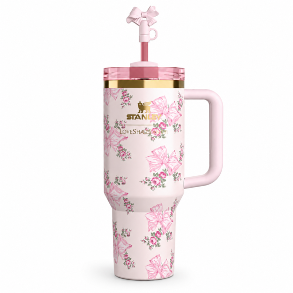 Rosette Bow Bouquet Stanley Tumbler | 40 OZ