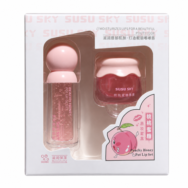SUSU SKY Peach Honey Lip Care Duo Set