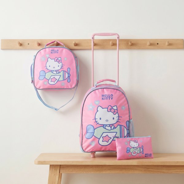 Sanrio Hello Kitty 3-Piece School Trolley Bag Set