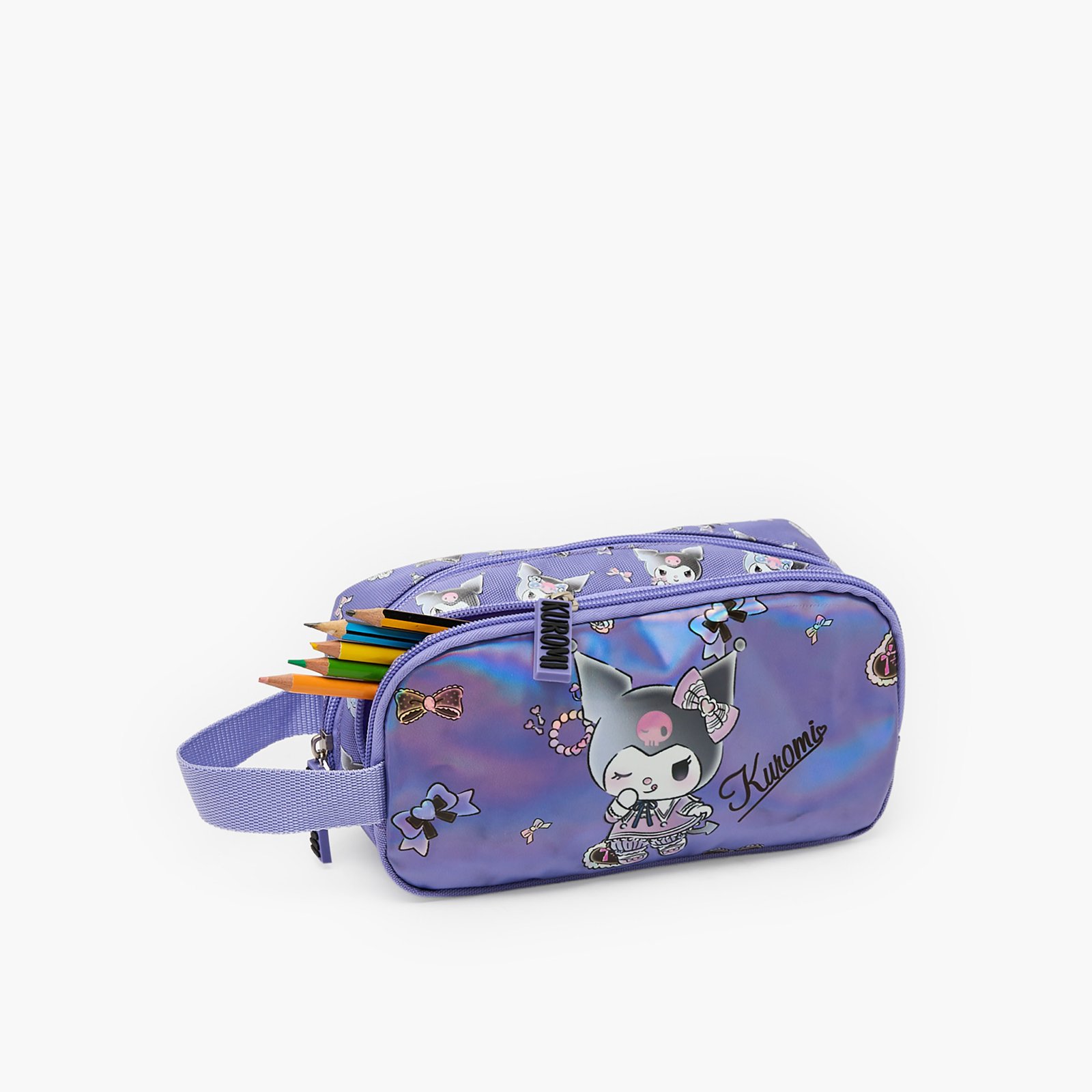 Sanrio Kuromi Print 3-piece Backpack, insulated lunch bag and pencil pouch9