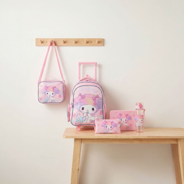 Sanrio My Melody Print 5-Piece Schoool Trolley Bag Set
