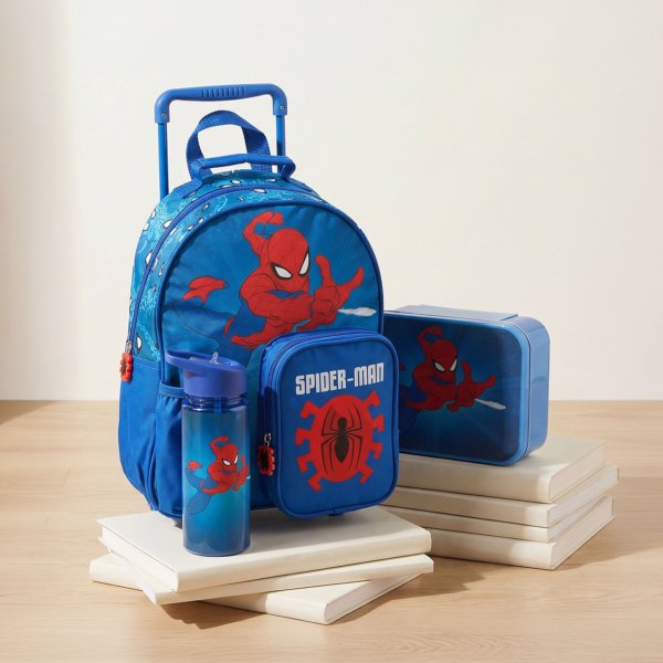 Spider-Man 3-Piece School Trolley Bag Set