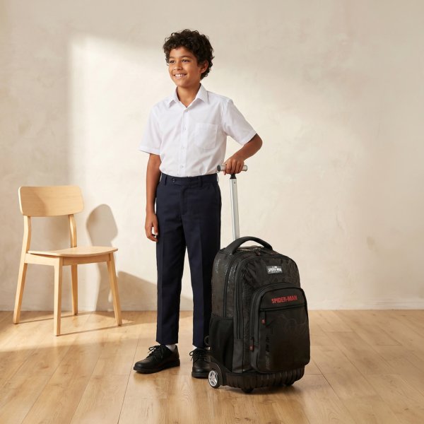 Spider-Man Print 3-Piece Trolley Backpack Set