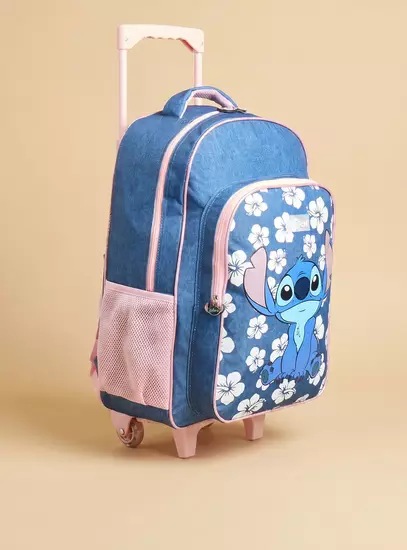 Stitch Print 5-Piece Trolley Backpack Set2