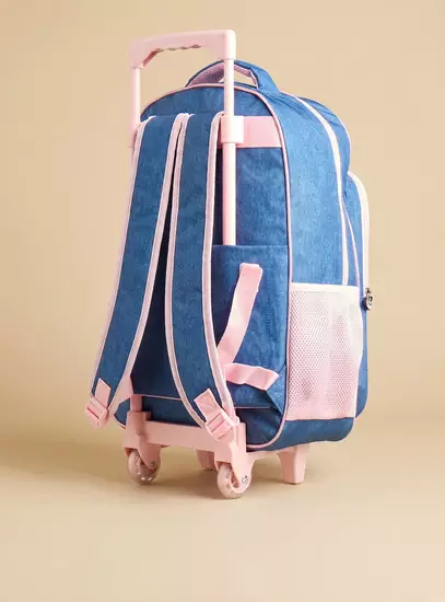 Stitch Print 5-Piece Trolley Backpack Set3