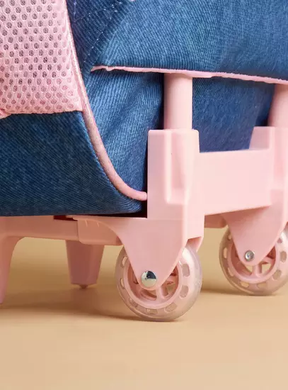Stitch Print 5-Piece Trolley Backpack Set5