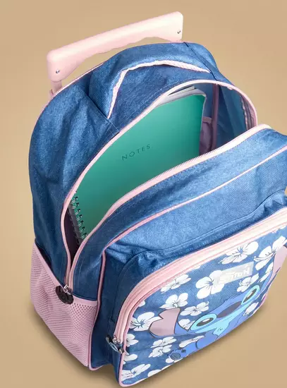 Stitch Print 5-Piece Trolley Backpack Set6