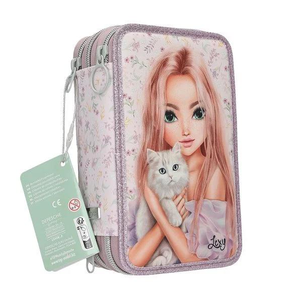 TOPModel Blooming Kitty 3-Compartment Filled Pencil Case3