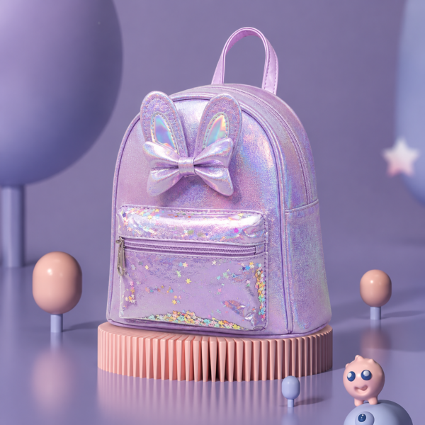 Girls' Iridescent Bunny Mini Backpack